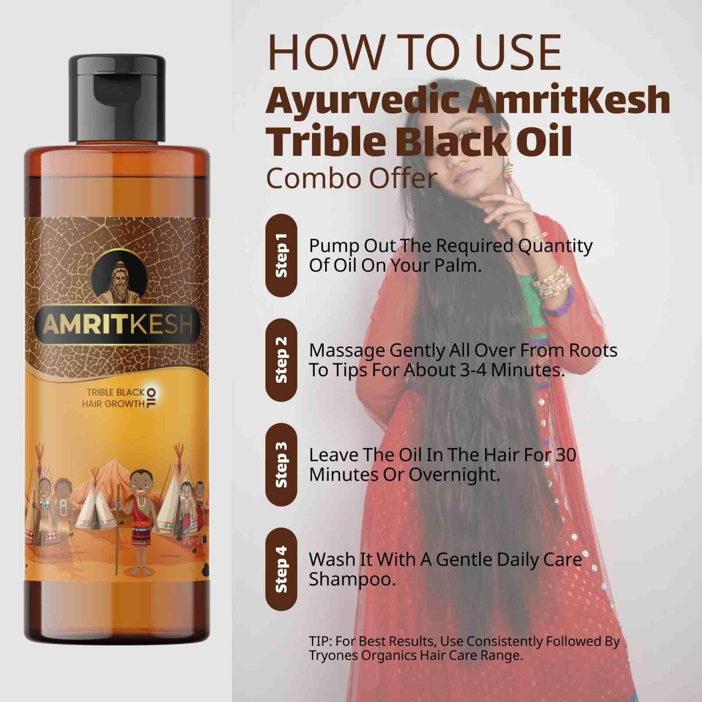 Amritkesh Tribal Black Hair Growth Oil 100ml