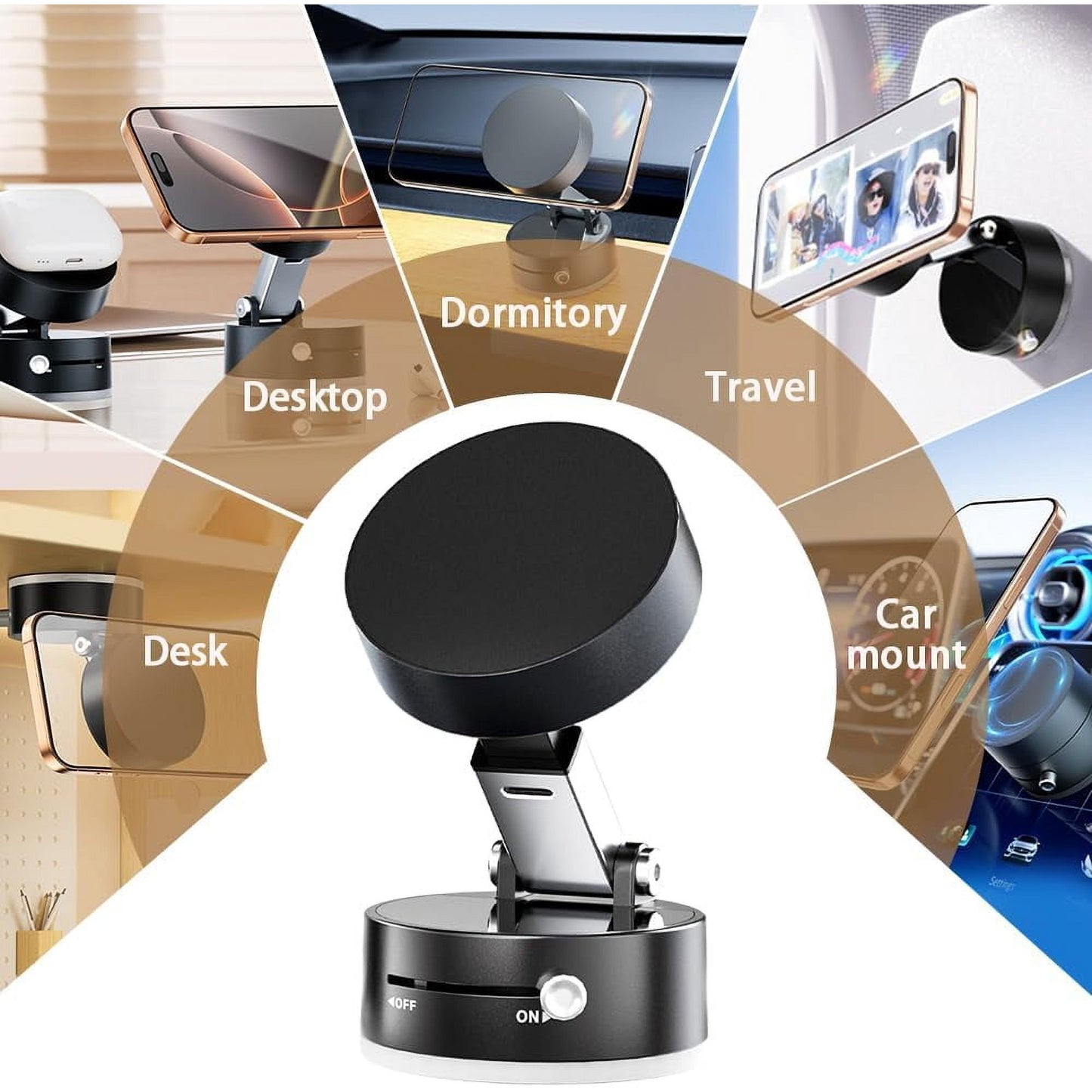 EasyMount™ - Portable Magnetic Suction Stand.