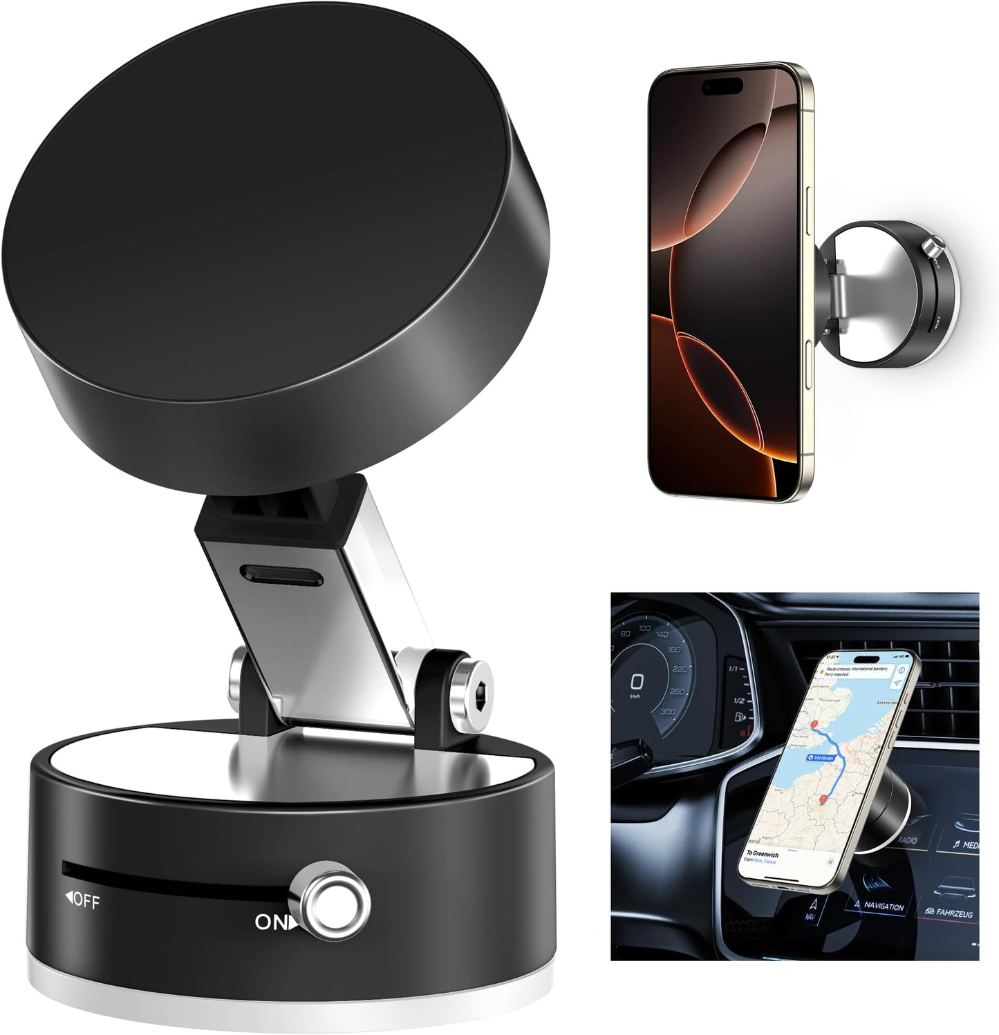 EasyMount™ - Portable Magnetic Suction Stand.